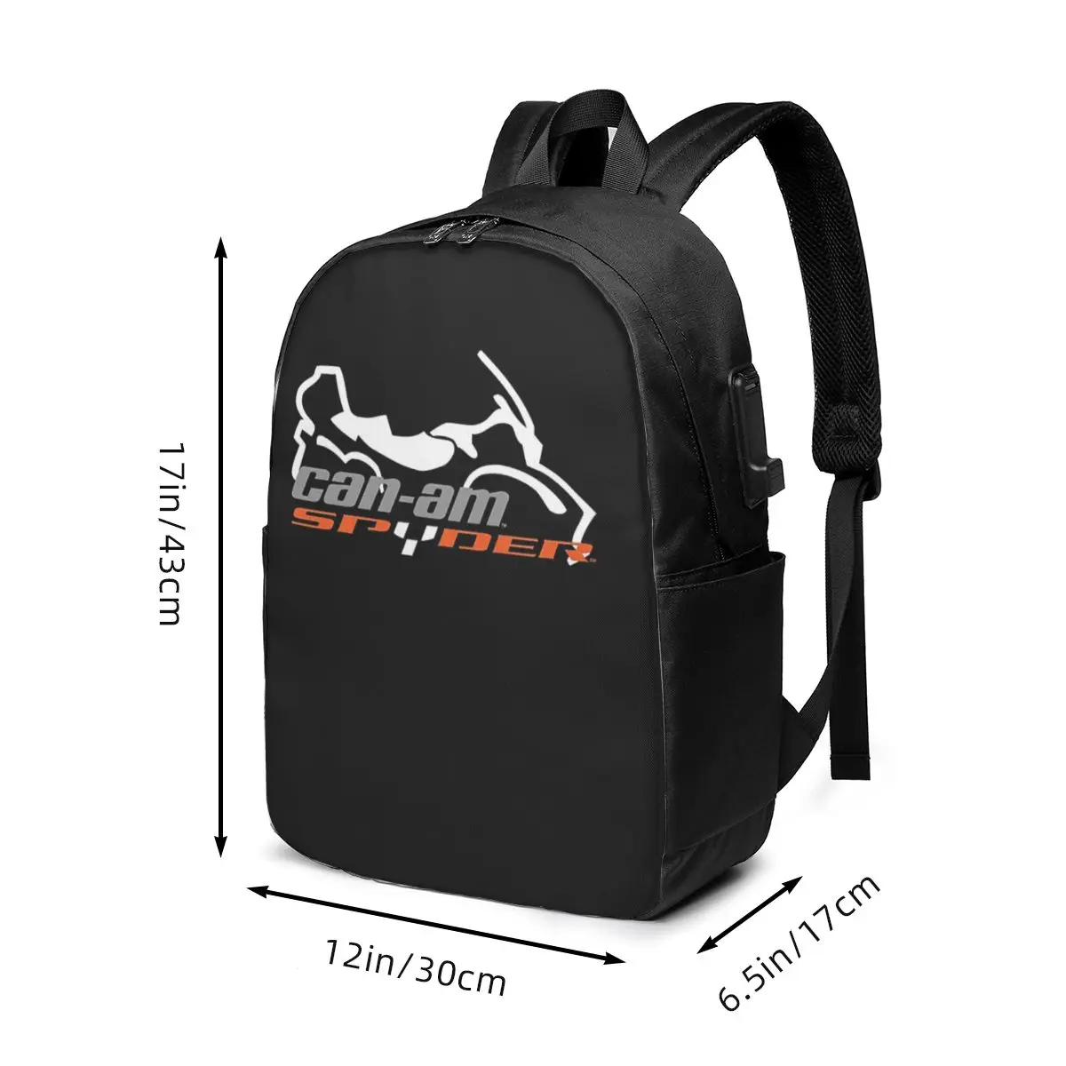 Can-Am BRP Motorcycle Backpack Travel Notebook Bag Computer College Student School Bag Laptop Shoulder Bags for Men Women view 6