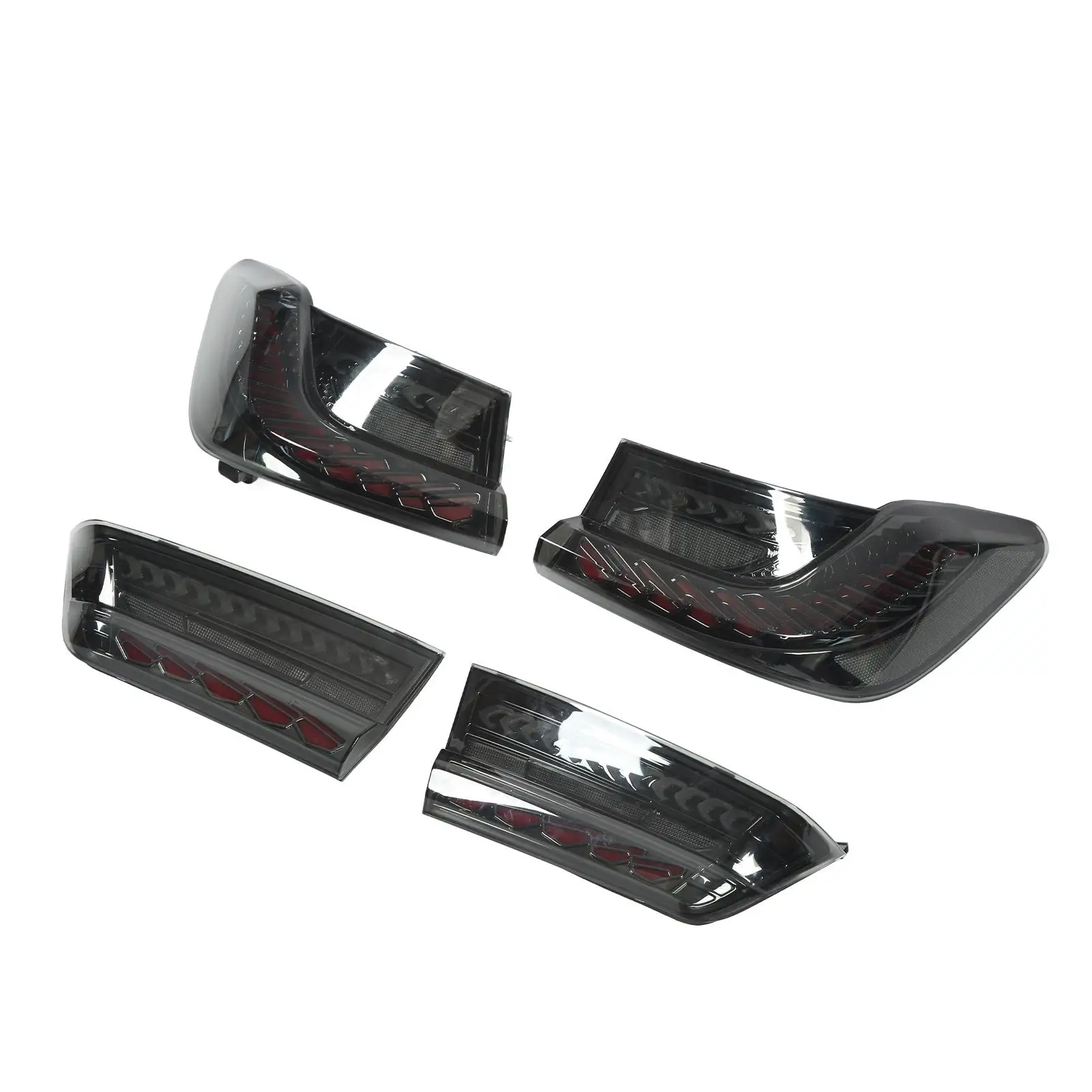 2pcs LED Taillights Left Right Smoked Lens IP67 Waterproof for BMW 3 Series G20 G28 320i 325i for M3 2020 2021 2022 ABS+PC+PMMA