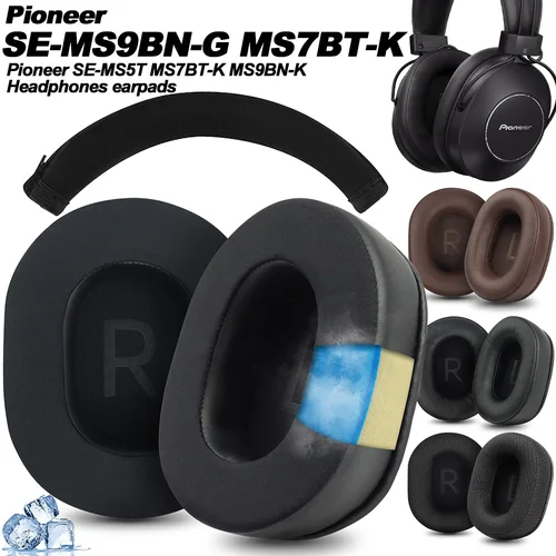 Reemplazo para Pioneer SE-MS5T MS7BT-K MS9BN-K diadema almohadillas para los oídos almohadillas para auriculares orejeras proteicas