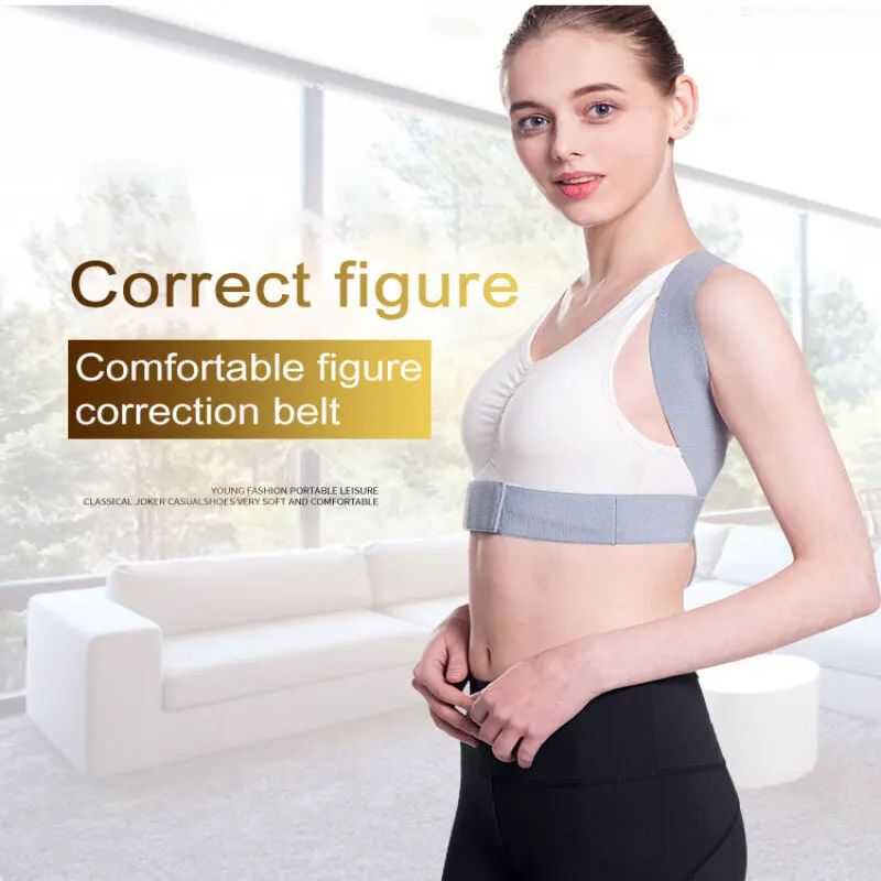 Cinto de endireitamento traseiro masculino e feminino, Coluna Invisível, Corretor de Postura