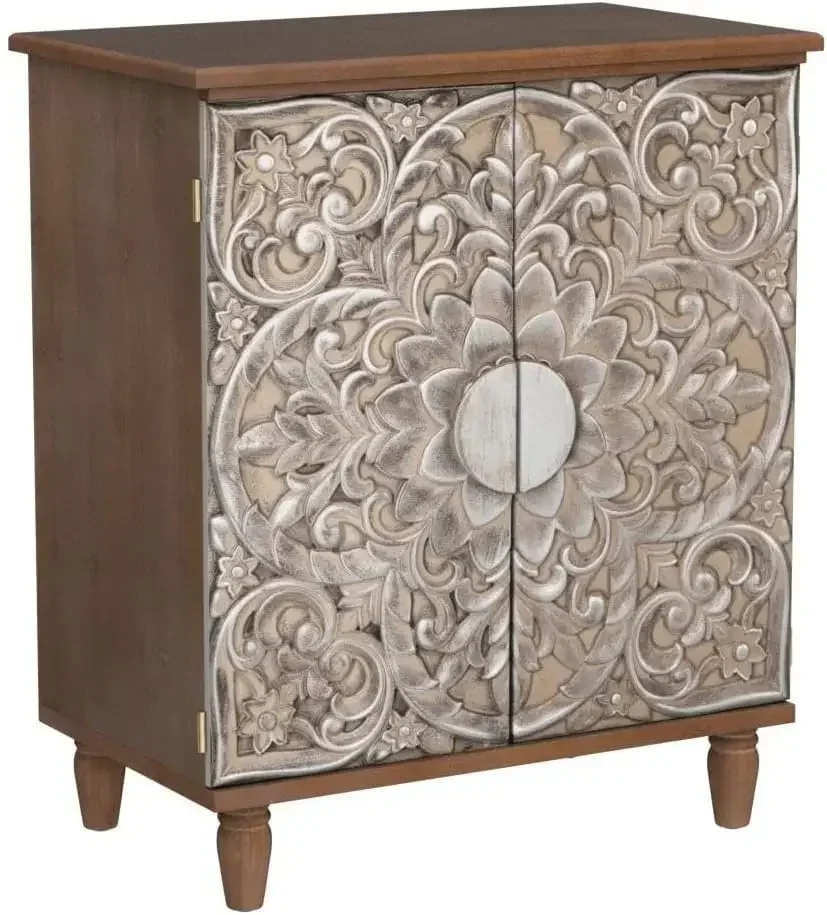 

SA Accent Cabinet with Doors Antique Cabinet Storage Cabinet for Entryway Buffet Sideboard