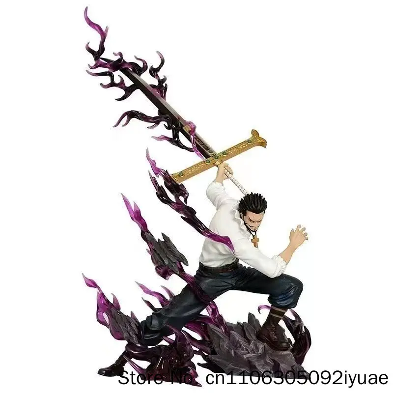 35cm 13.7 Inch Anime Mihawk Action Figures Pvc Statue Desktop Ornamen Collection Statue Model Decoration Room Desk Toys Gifts view 5