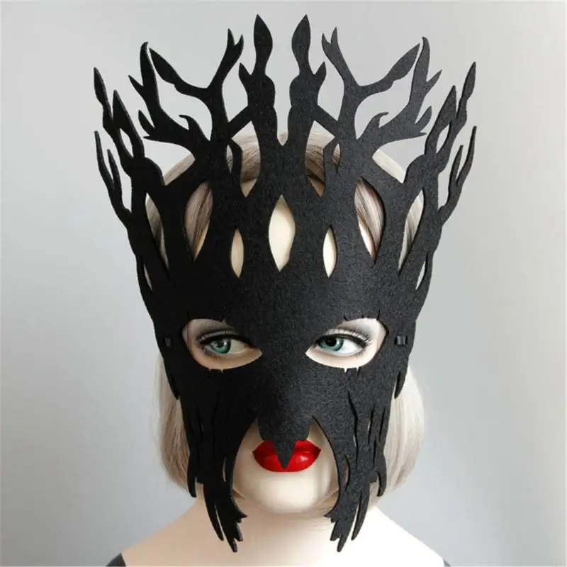 H58e Face Mask Halloween Tree Mask for Kids Man Man Carnivals Cosplay Party