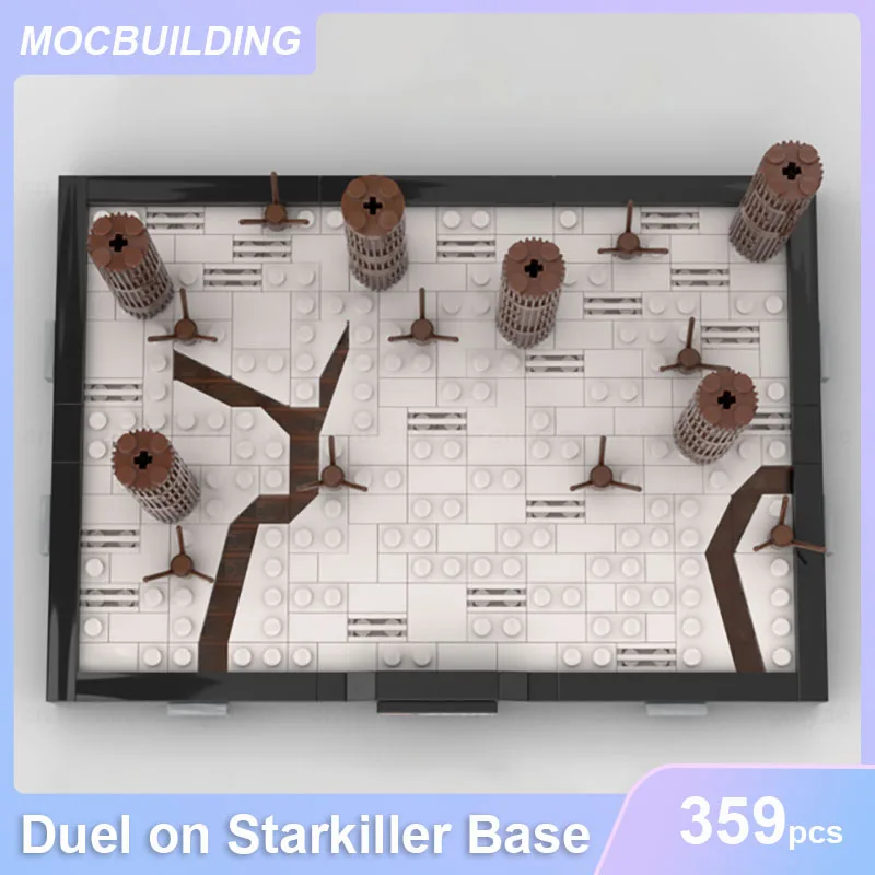 Duelo em Starkiller Base Modelo MOC Blocos de Construção DIY Montar Tijolos Espaço Arquitetura Educacional Brinquedos Criativos Presentes 359PCS