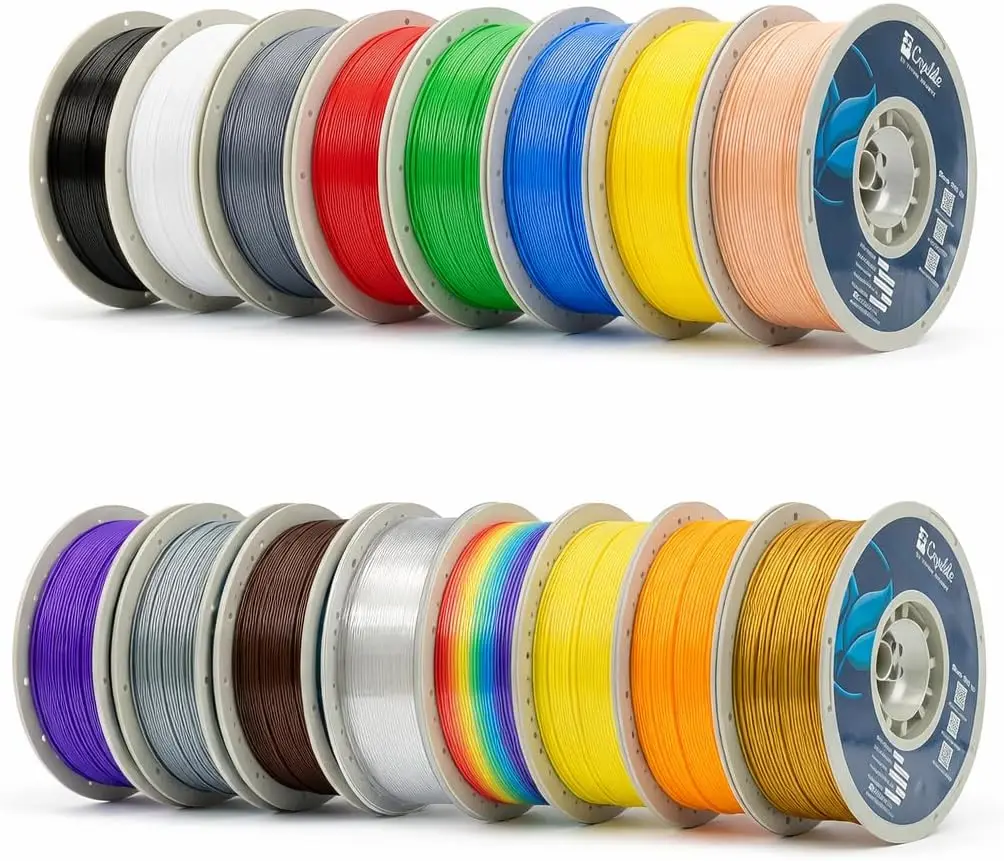

PETG Filament 16KG Color Mix Bundle, 1.75mm High Precision, Tough & Heat Resistant for FDM 3D Printers