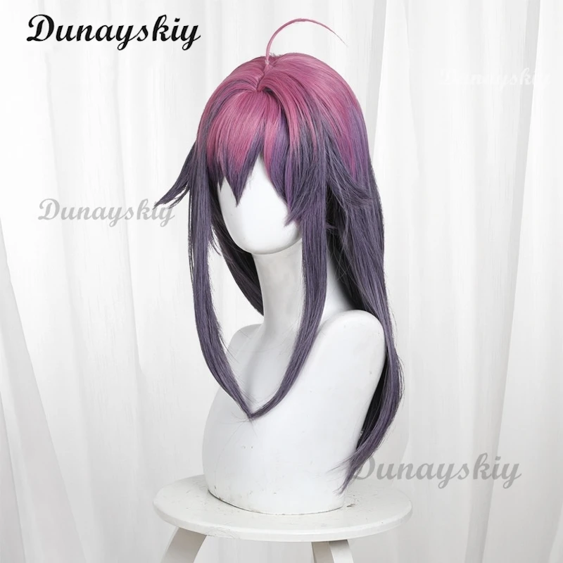 My Deer Friend Nokotan Anko Koshi Cosplay Wig Pink Purple Hair Anime Torako Koshi Heat-resistant Fiber Halloween Rose Wig Net