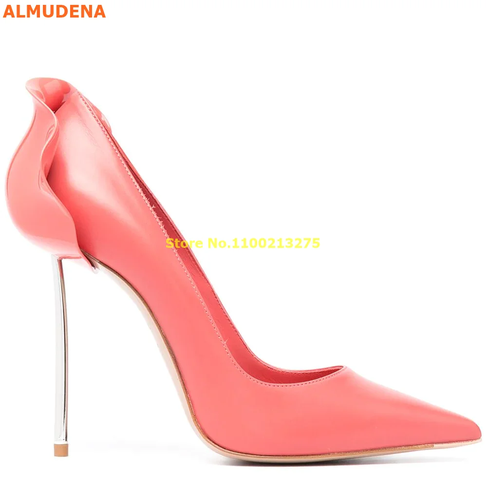 Suede Petalo Heel Pumps Shallow Slip On Thin High Heel Solid Candy Color Manufacturer Fashion Women Wedding Shoes