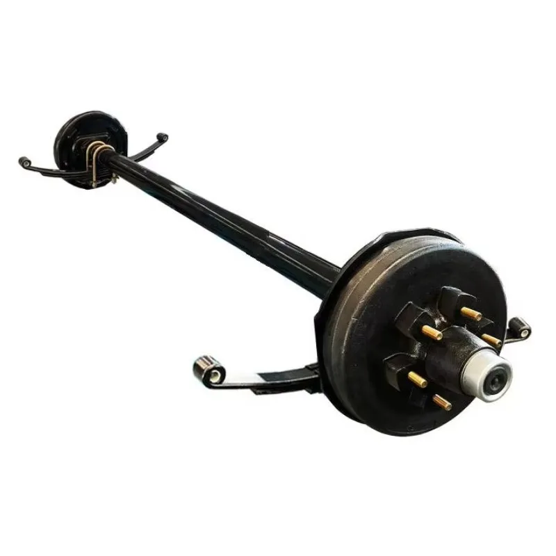 

Trailer Axle 6000lbs 12inch 6*5.5PCD Electric Brake Straight Trailer Axle Assembly With Leaf Spring Suspension[TT]