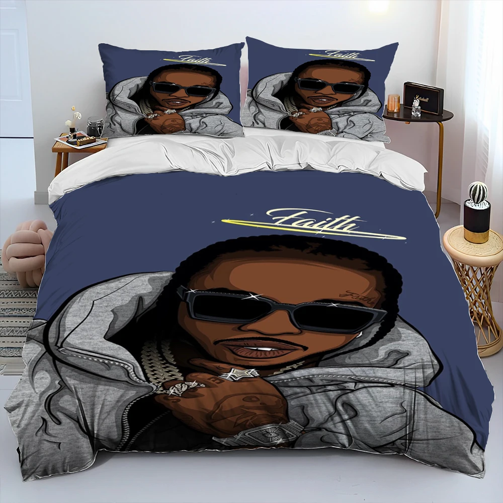 Hip Hop Art Rapper Legend Star Comforter Bedding Set,Duvet Cover Bed Set Quilt Cover Pillowcase,king Queen Size Bedding Set kids