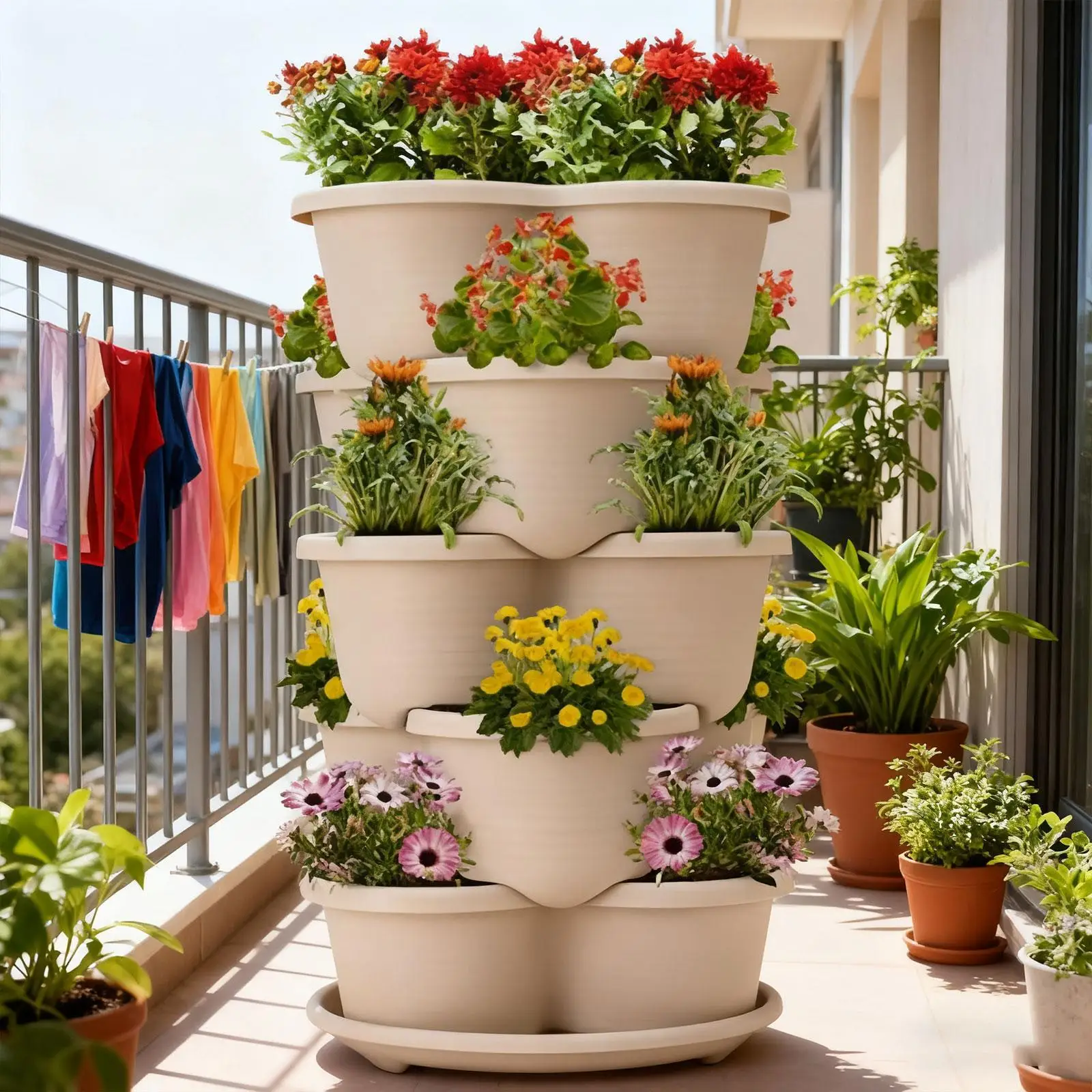 Planter Water Tray, Sturdy Heavy Duty Round Plant Tray, Plant Saucer for Balcony Home Indoor Potted FlowerV
