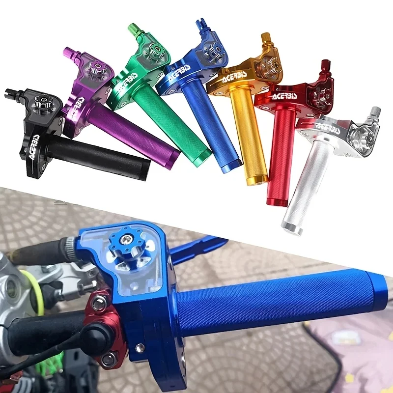 22mm CNC Aluminum Throttle Grips for Motorcycles, Scooters & Dirt Bikes