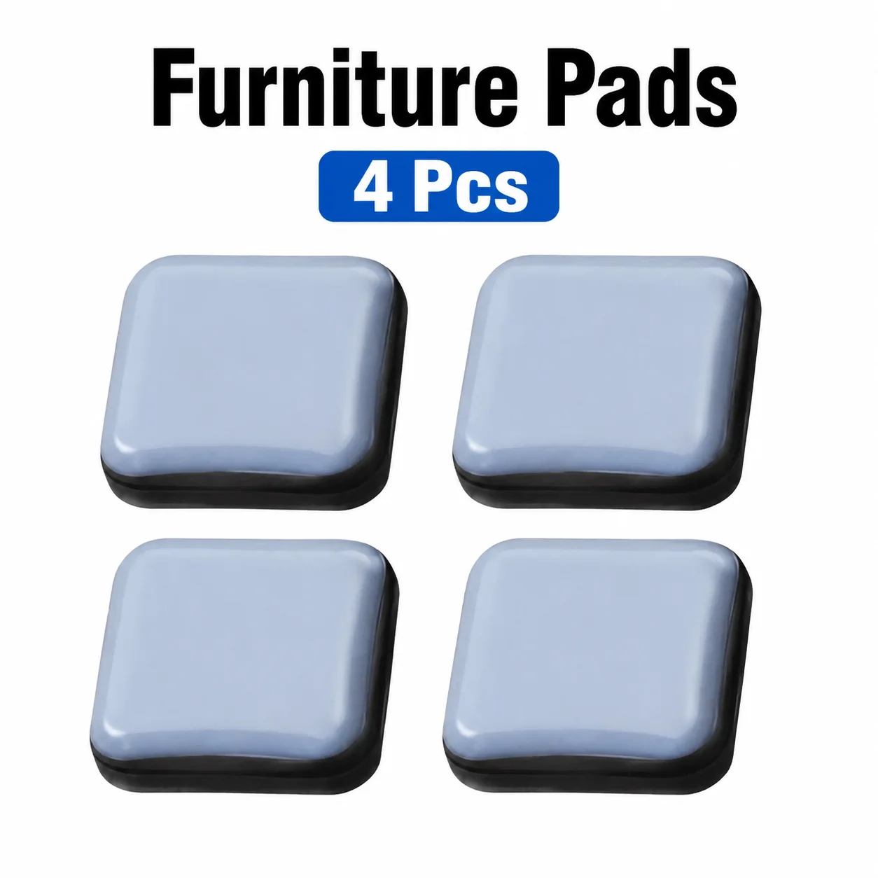 Almohadillas deslizantes cuadradas de PTFE para muebles del hogar, deslizadores de suelo para el hogar y ferretería.