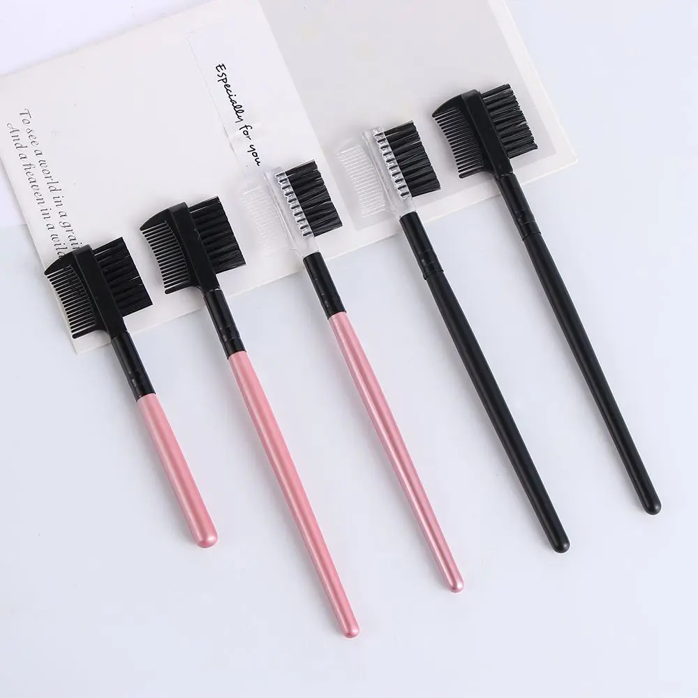 Hot Sale Dual Purpose Makeup Beauty Mascara Separator Eyelash Comb Eyebrow Brush 2 in1
