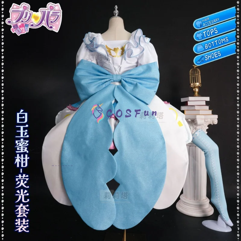 Nouvelle tenue de jeu de rôle 2026, costume de cosplay Anime Pripara Shiratama Mikan, uniforme adorable pour fête d'Halloween