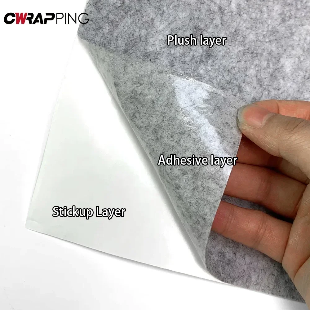 Car Self Adhesive Felt Universal Trimmable Auto Interior Carpet Protective Felt Furniture Cat Scratching Board Car Accessories
