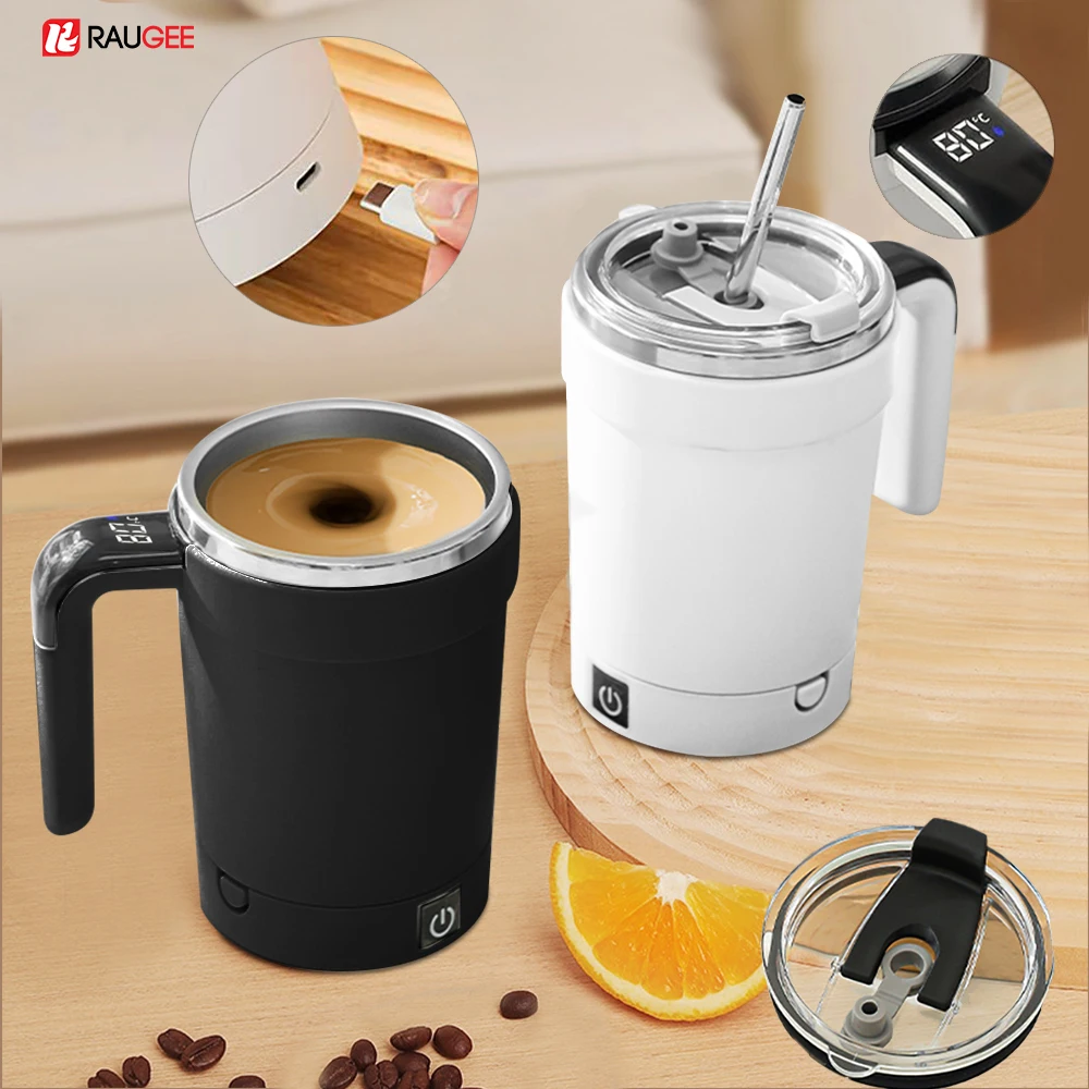 

Electric Stirring Mug Rechargeable Auto Stirring Coffee Cup 304 Stainless Steel Coffee Milk Automatic Magnetic Stirring Mug