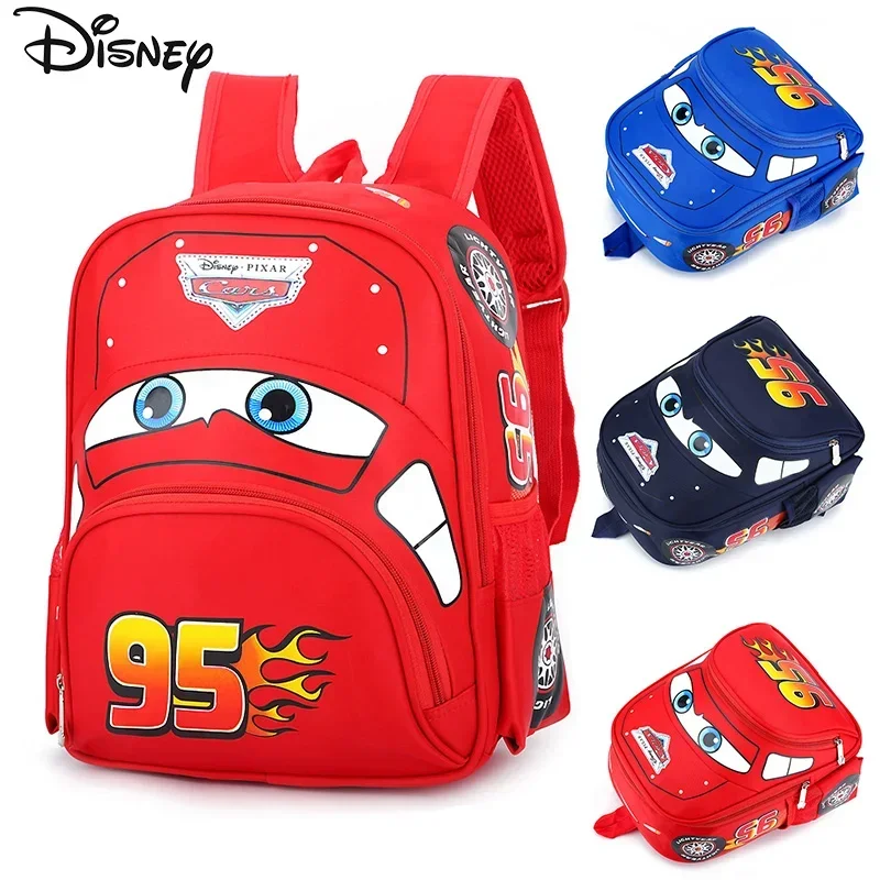 Disney Cars Cosplay Lightning McQueen 3D Mini Backpacks Children\'s Cartoon Stereo School Bag Fashion Kawaii Bags Kids Toys Gifts