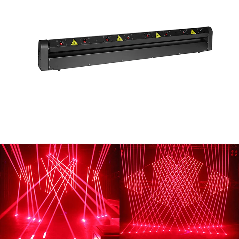 8-Augen-Moving-Head-Laserlicht 500MW mobiler Kopf Beam-Bühnenlicht DMX Bar KTV Disco