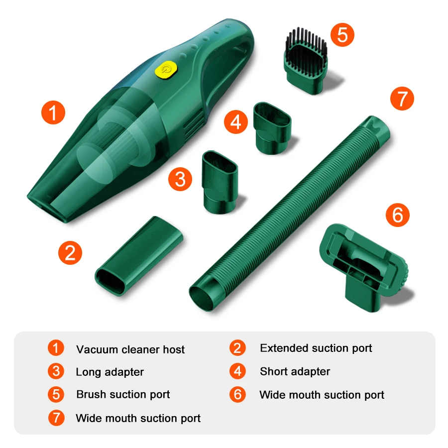 Car Vacuum Cleaner Multifunctional Household Cleaning Machine High-Power Handheld Wireless Office Carpet Cleaner Machine