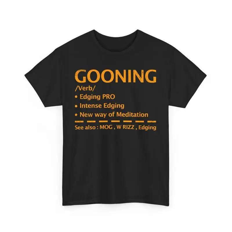 Футболка Gooning Уникальный смелый мем с эффектами