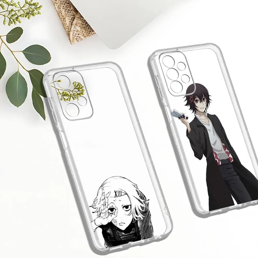 JUUZOU SUZUYA Tokyo Ghouls Phone Case For Samsung Galaxy A52 A12 A51 S21 Edge S22ULTRA S23 S20LITE Plus Ultra Transparent Cover