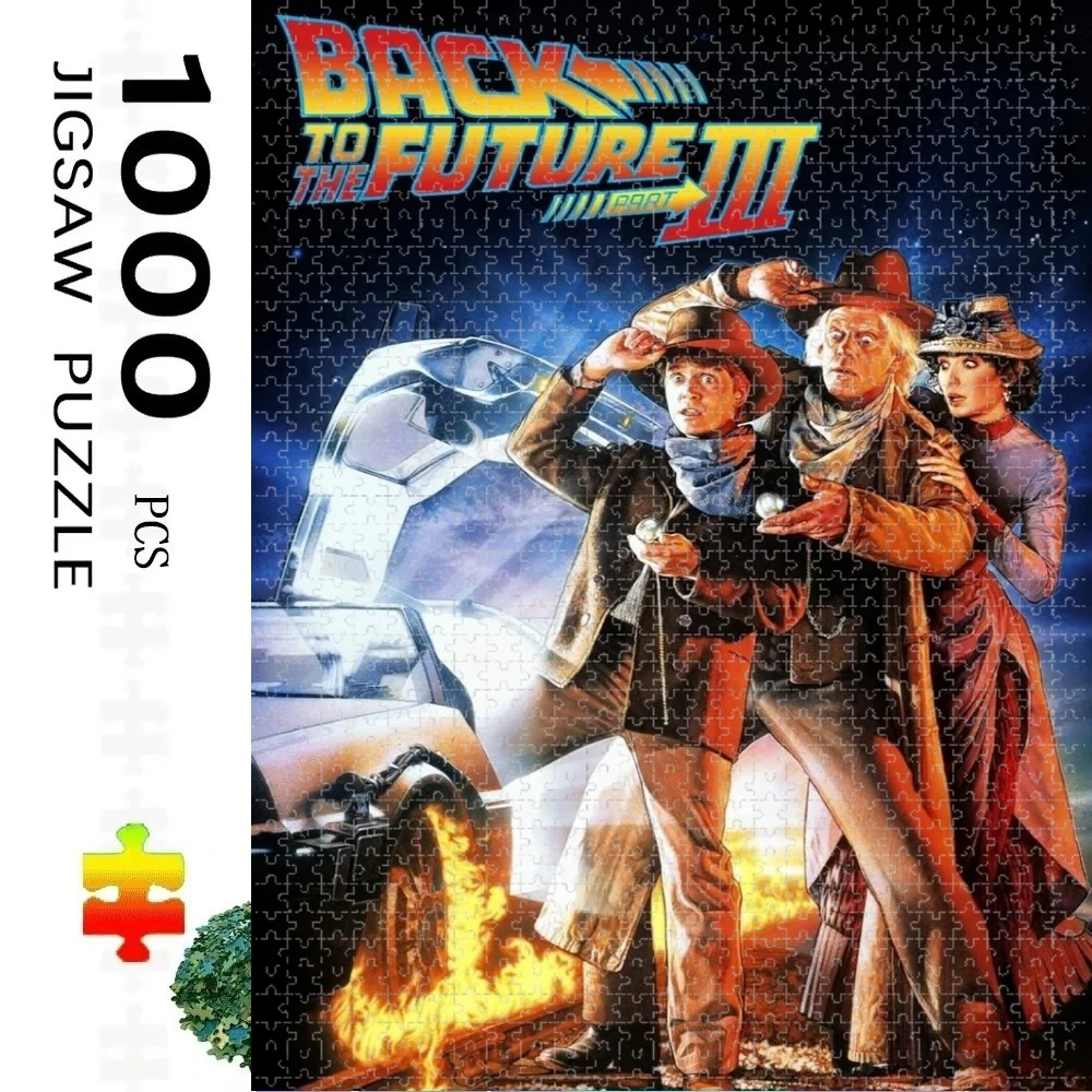 

1000pcs Jigsaw Puzzle, Back To The Future Movie Car Puzzle, Perfect for DIY Creative Fun with Family,Gift ,teasing Toy