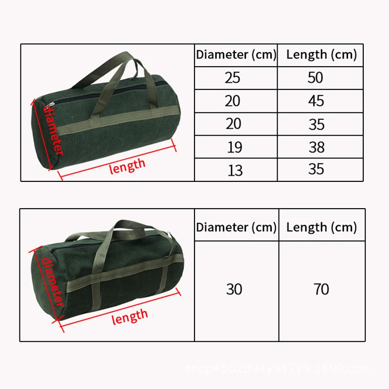 Durable Thicker Canvas Tool Bag Screwdriver Tools Packaging Large Capacity Repair Storage Pouch Electrical Tool Organizer