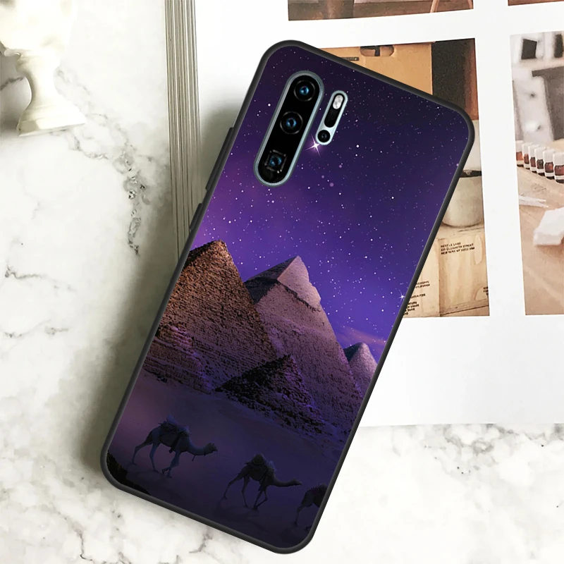 Ancient Egyptian Case For Huawei Nova Y61 Y91 Y60 Y70 Y90 5T 9 10 SE 7i 8i 11i 11 Pro P20 P30 P40 Lite Cover