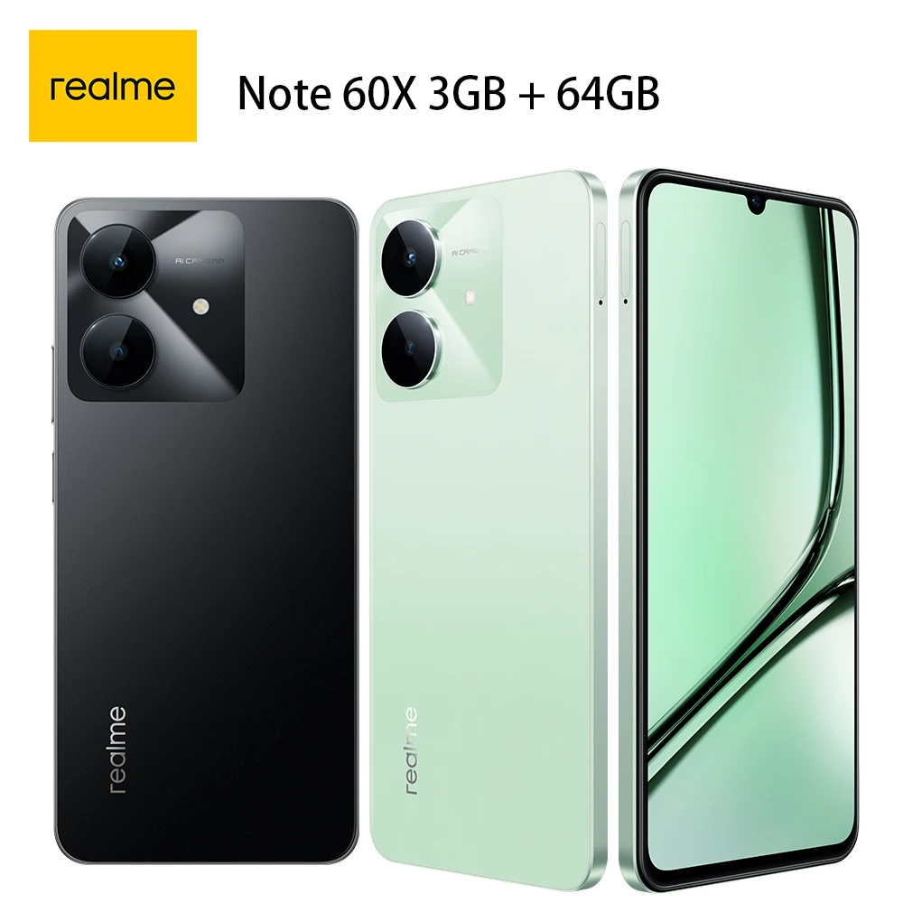 هاتف ذكي Realme Note 60X 4G، ذاكرة وصول عشوائي 3 جيجابايت، 64 جيجابايت، 5000 مللي أمبير في الساعة #1