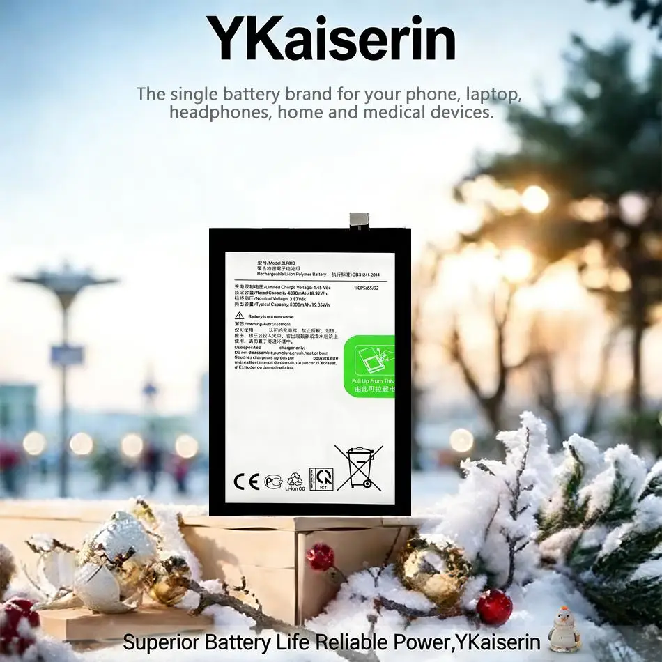 

Аккумулятор для мобильного телефона BLP813 для Oneplus One Plus Nord N100 BE2011 BE2012 BE2015, 5000 мАч, стабильный, долговечный