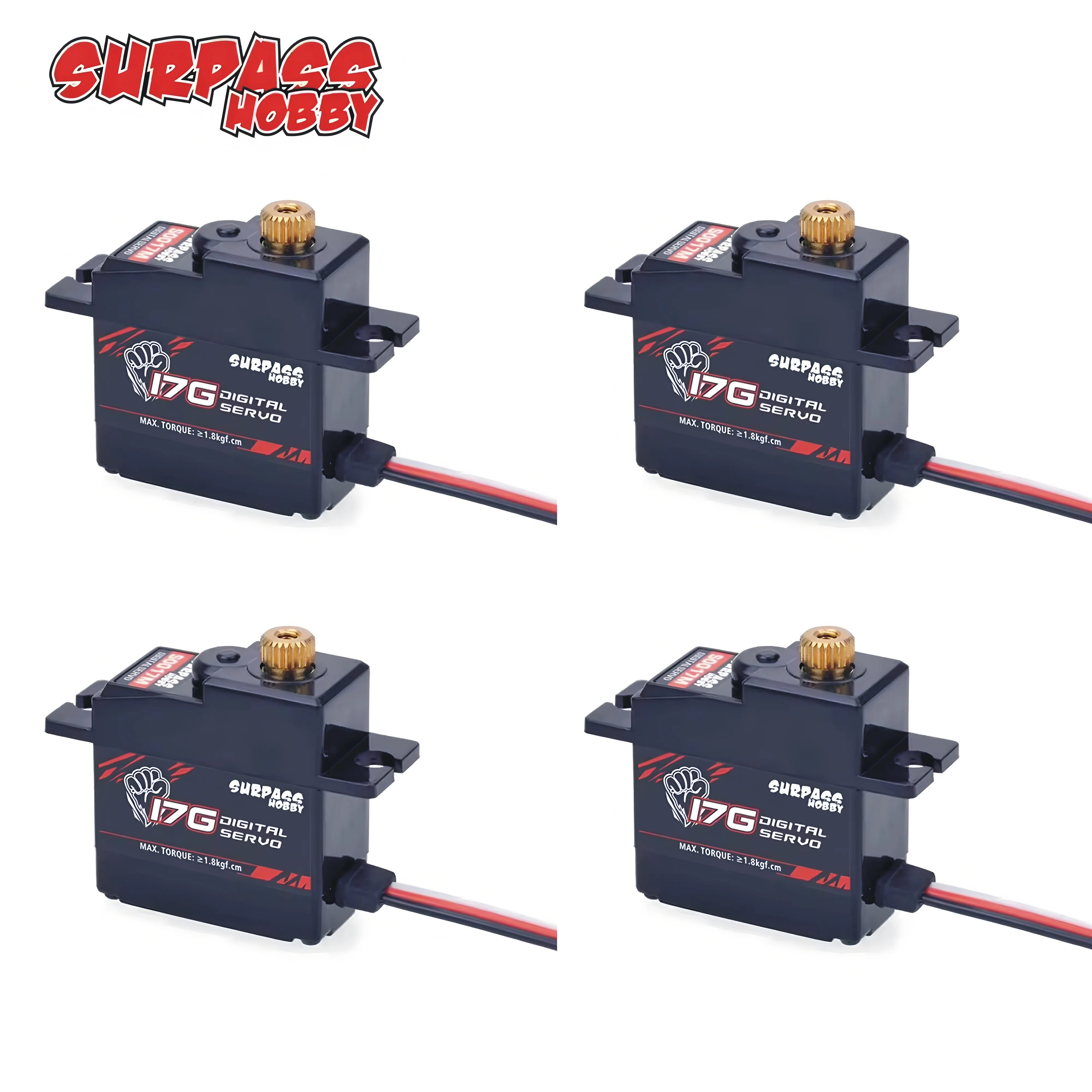 Good Quality SURPASS Hobby S009M 9G 17G Metal Gear 1.8KG Digital Servo for RC Airplane Robot 1/18 1/24 Truck Car Boat Duct Plane