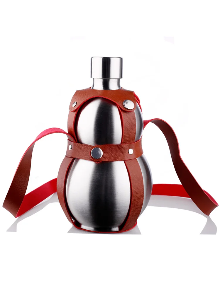 304 Stainless Steel Creative Empty Bottle Wine Pot Portable Kettle Thickened Bottle for Wine