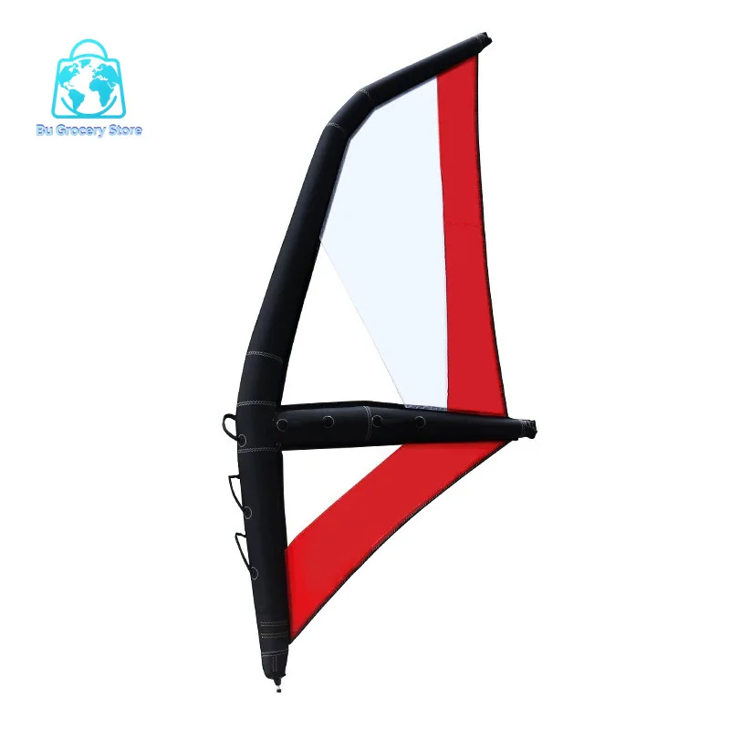 sup surf inflatable board sail paddle board nylon V shape portable storage surf sail handheld inflatable sail