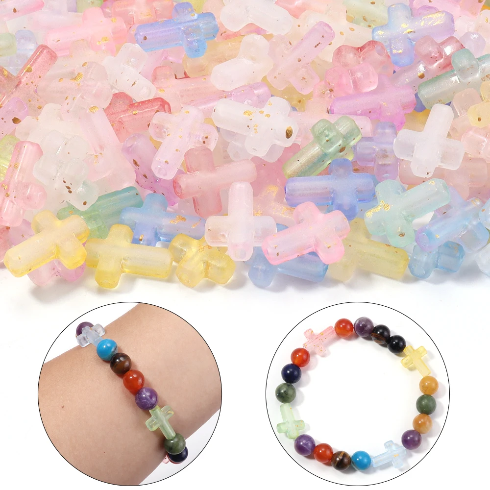 

500 г красочные прозрачные акриловые бусины-крестики, свободные бусины-разделители для самостоятельного изготовления ювелирных изделий, материал, браслет, ожерелье, аксессуары