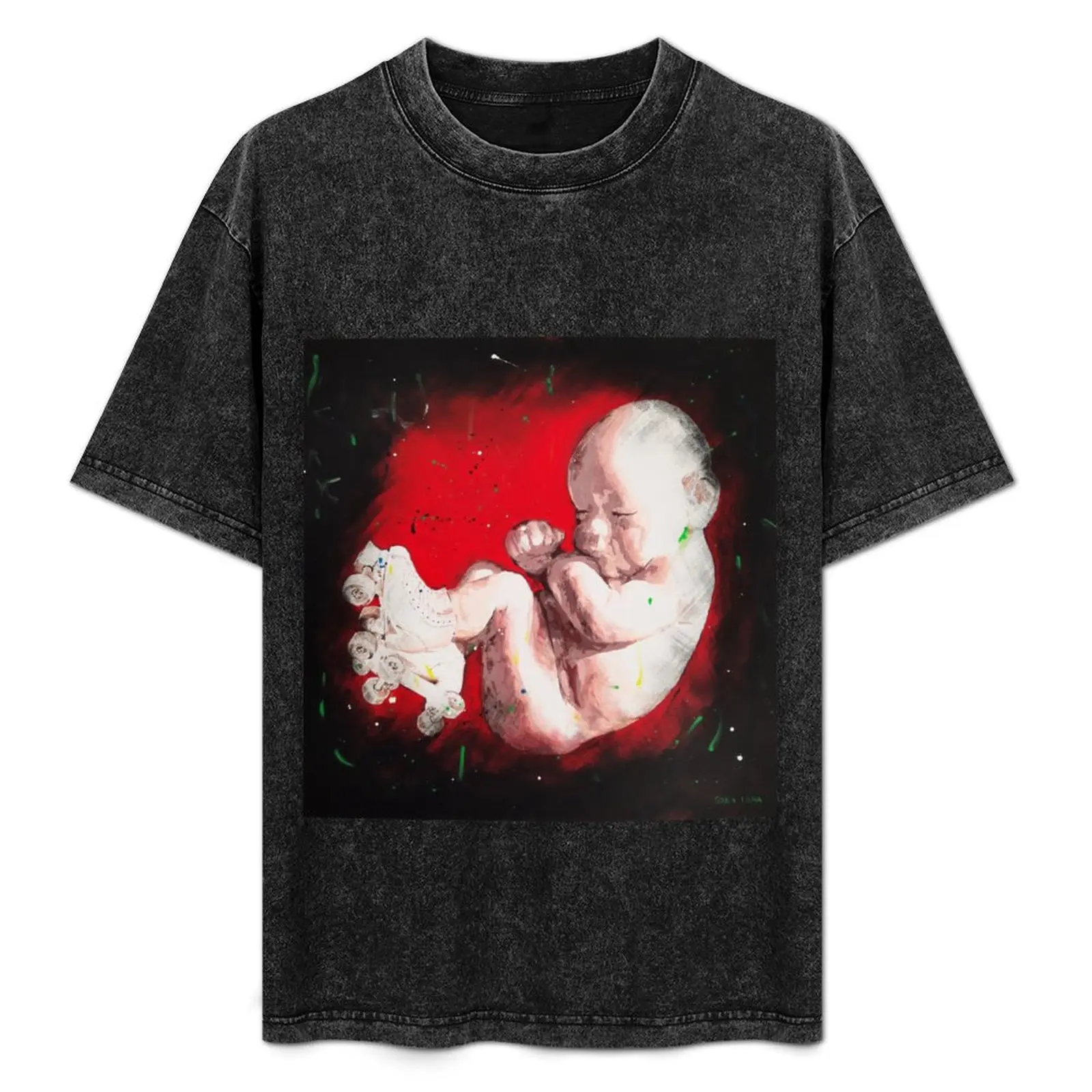 

Born with Skates T-Shirt Aesthetic clothing basketball graphic tees Short sleeve tee sports fans heavy weight t shirts for men