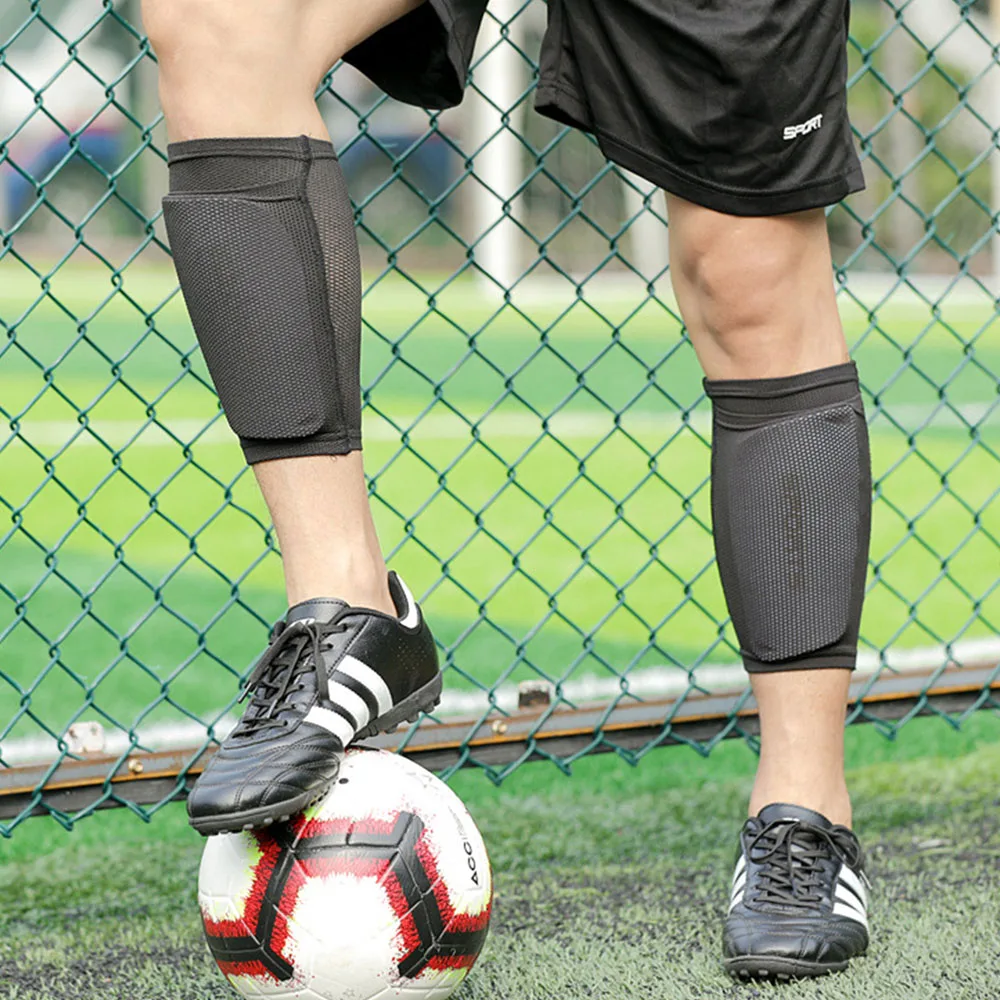1 paar Verdickte Fußball Schienbeinschoner Outdoor Sport Fußball Waden Schutz Schienbeinschutz Platte Einsatz Typ Erwachsene Kinder Männer Frauen Jungen – Detail 7