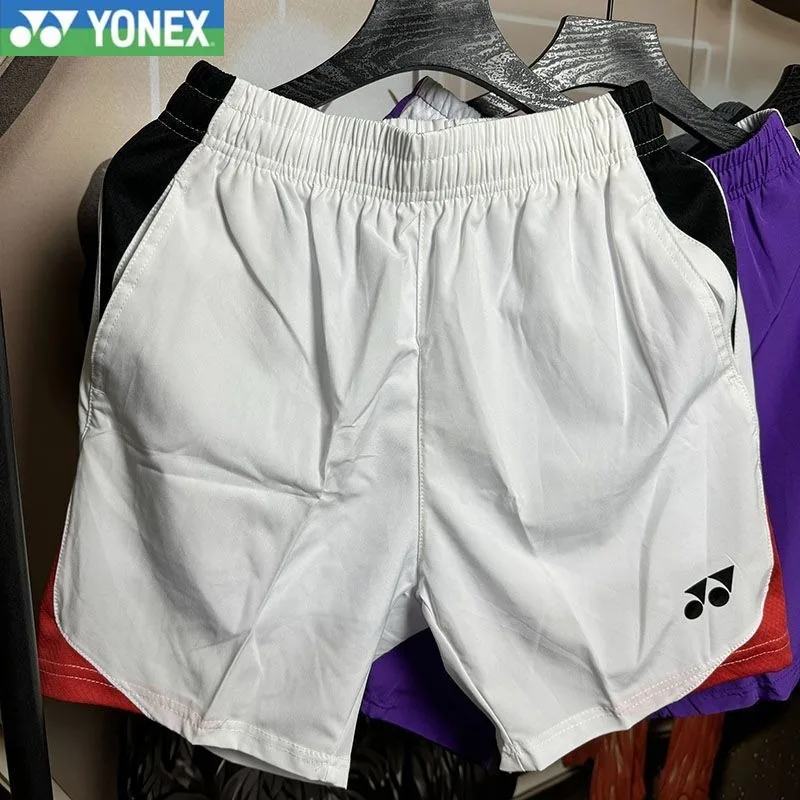 YONEX 2024 New Badminton Jersey Shorts Anti-light Men's and Women's Style with Lining Sports Four-quarter Quick-drying Pants