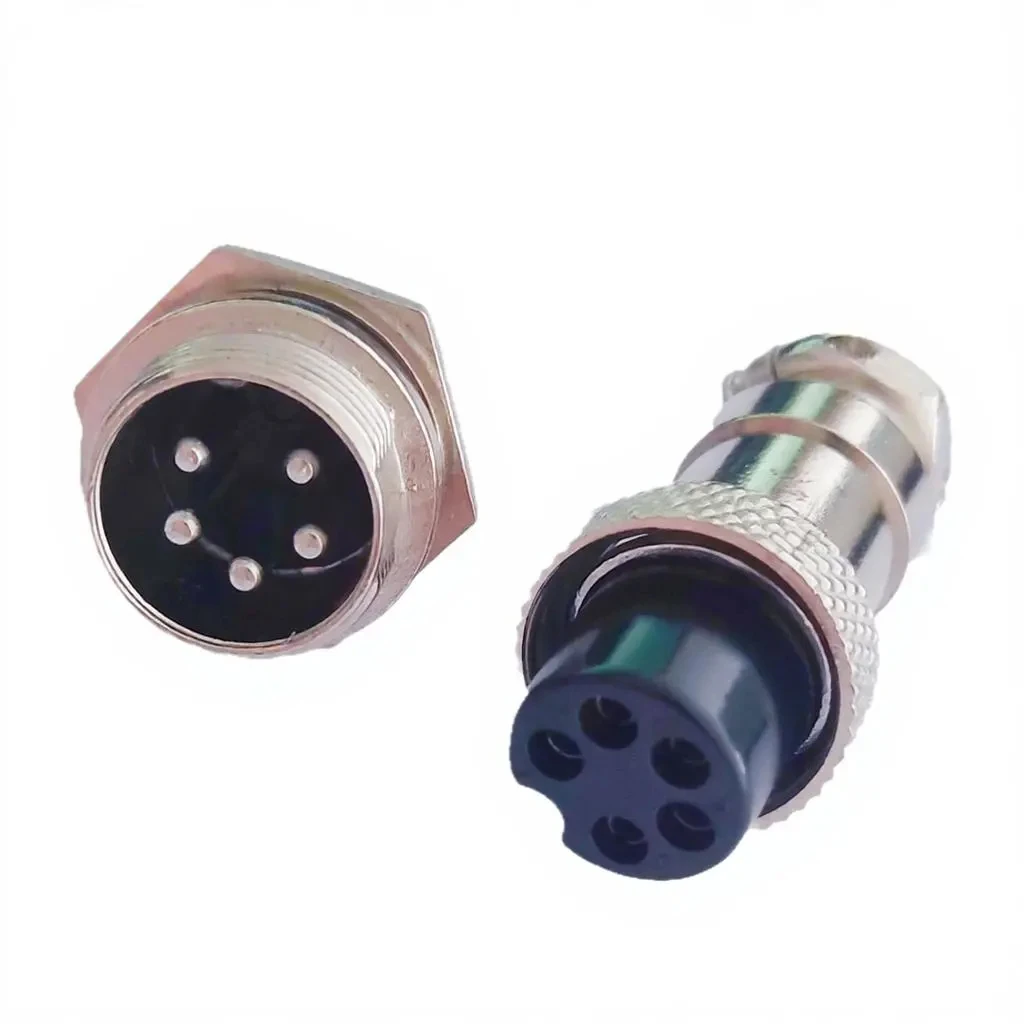 GX16 3 Pin Screw Type Aviation Connector Zinc Alloy Socket Panel Mount Wire Harness For Industrial Automation Control Equipment