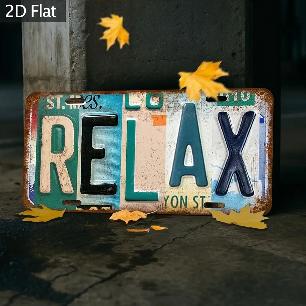Metal 2D Flat, 1pc Sign 