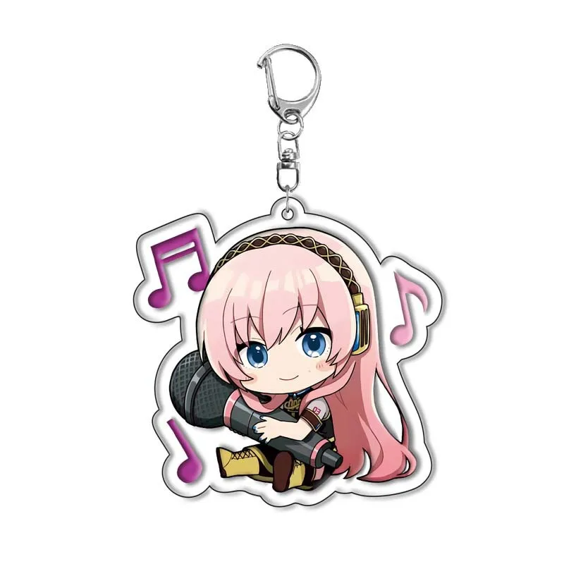 New Hatsune Miku Cute Creative Acrylic Keychain Two-dimensional Animation Peripheral Backpack Decorative Pendant Holiday Gift view 4