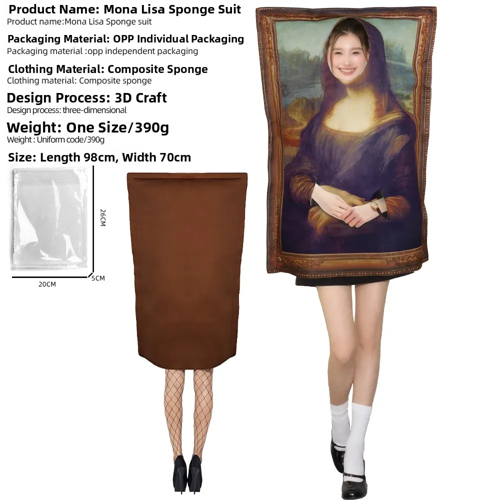 Monaa loween Par Performance Costume Fun Prank Murals Clothing Event Performance Chinese Opera Women's Traditional Co...