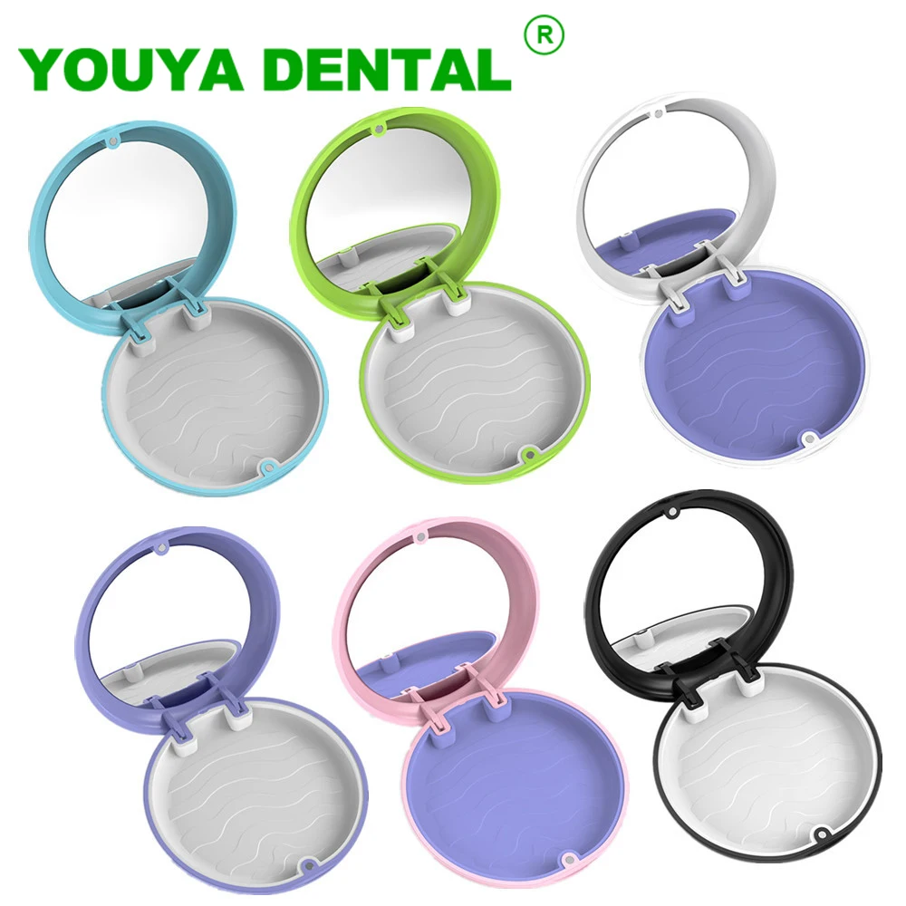 6 Colors Aligner Case Orthodontic Storage Box Fake Teeth Denture Case Dental Retainer Mouth Guard Braces Organizer Oral Care