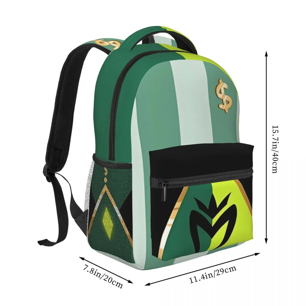 Helluva Boss - Mammon Backpack for Men Women Fashion High School Hiking Travel Daypack College Shoulder Bag Outdoor 17in