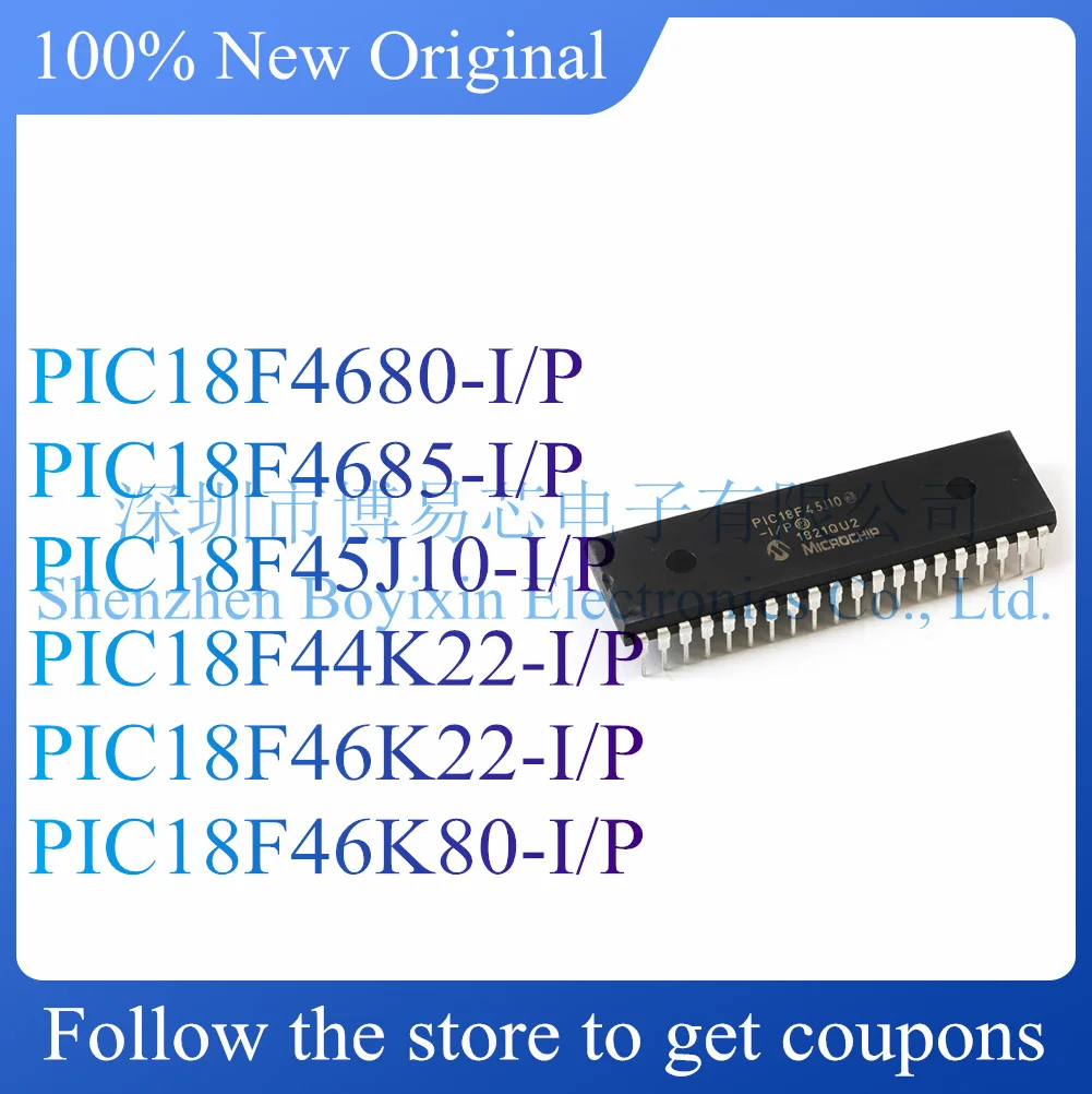 NEW PIC18F4680 PIC18F4685 PIC18F45J10 PIC18F44K22 PIC18F46K22 PIC18F46K80-I/P.Original Product.