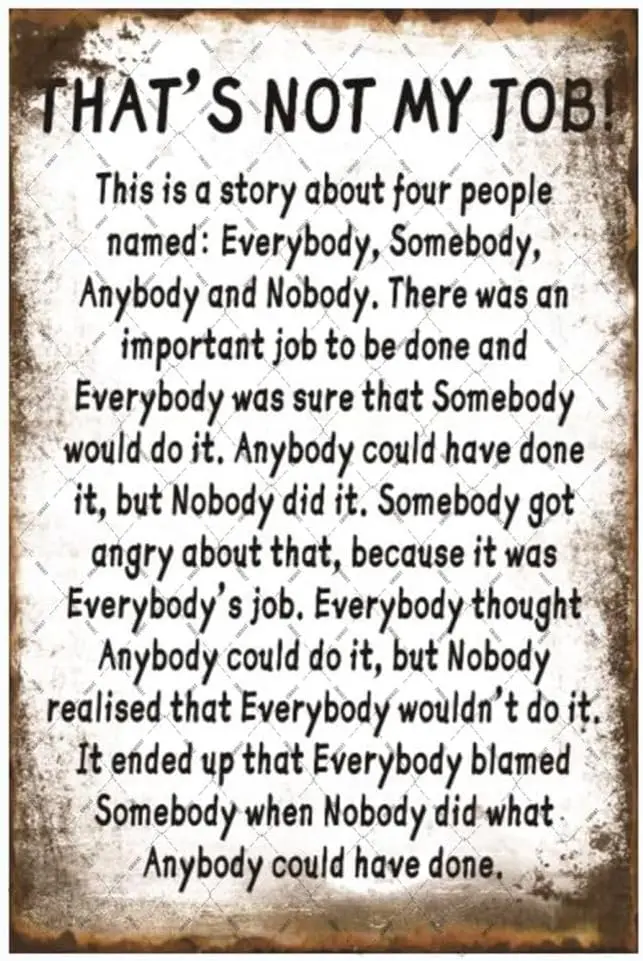 Funny Metal Tin Sign That's Not My Job Story Sign Fun Wall Art Vintage Plague Poster Retro Inspirational Decorations Home D sign