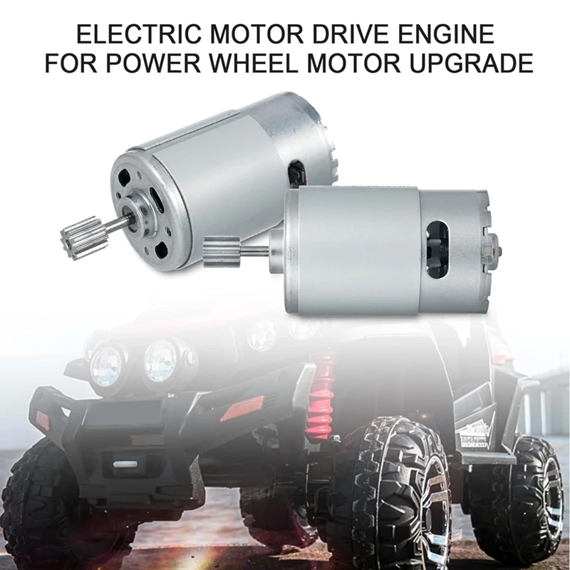 40000RPM Electric Motor 2Pc,High Speed Motor RS555 Kids Ride On Toys Car Motors Kids Ride On Car Gearbox Accessories