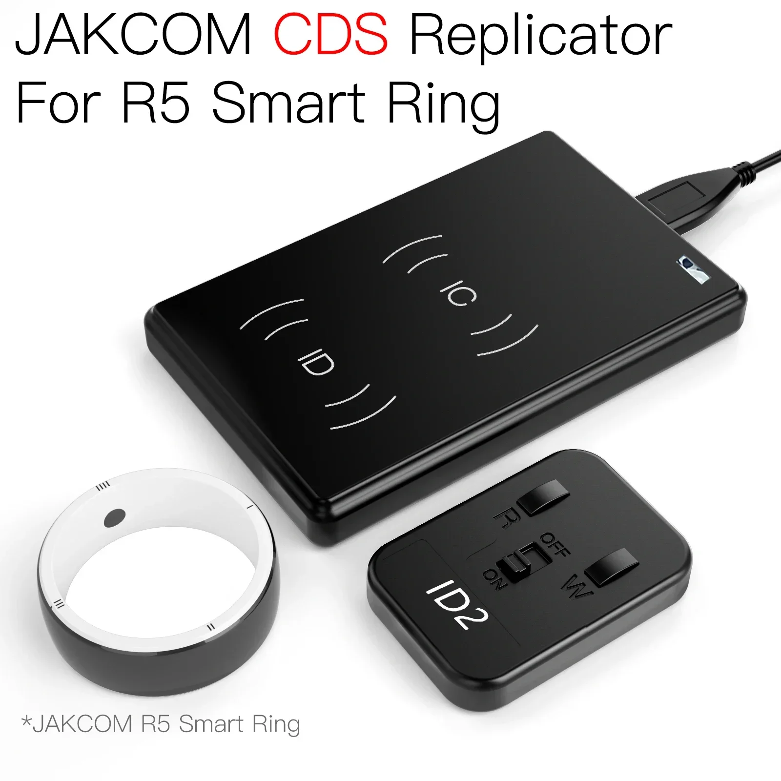 2024 New JAKCOM CDS RFID Replicator for Copy IC ID CUID HID NFC Cards Security Protection Access Card Reader for R5 Smart Ring