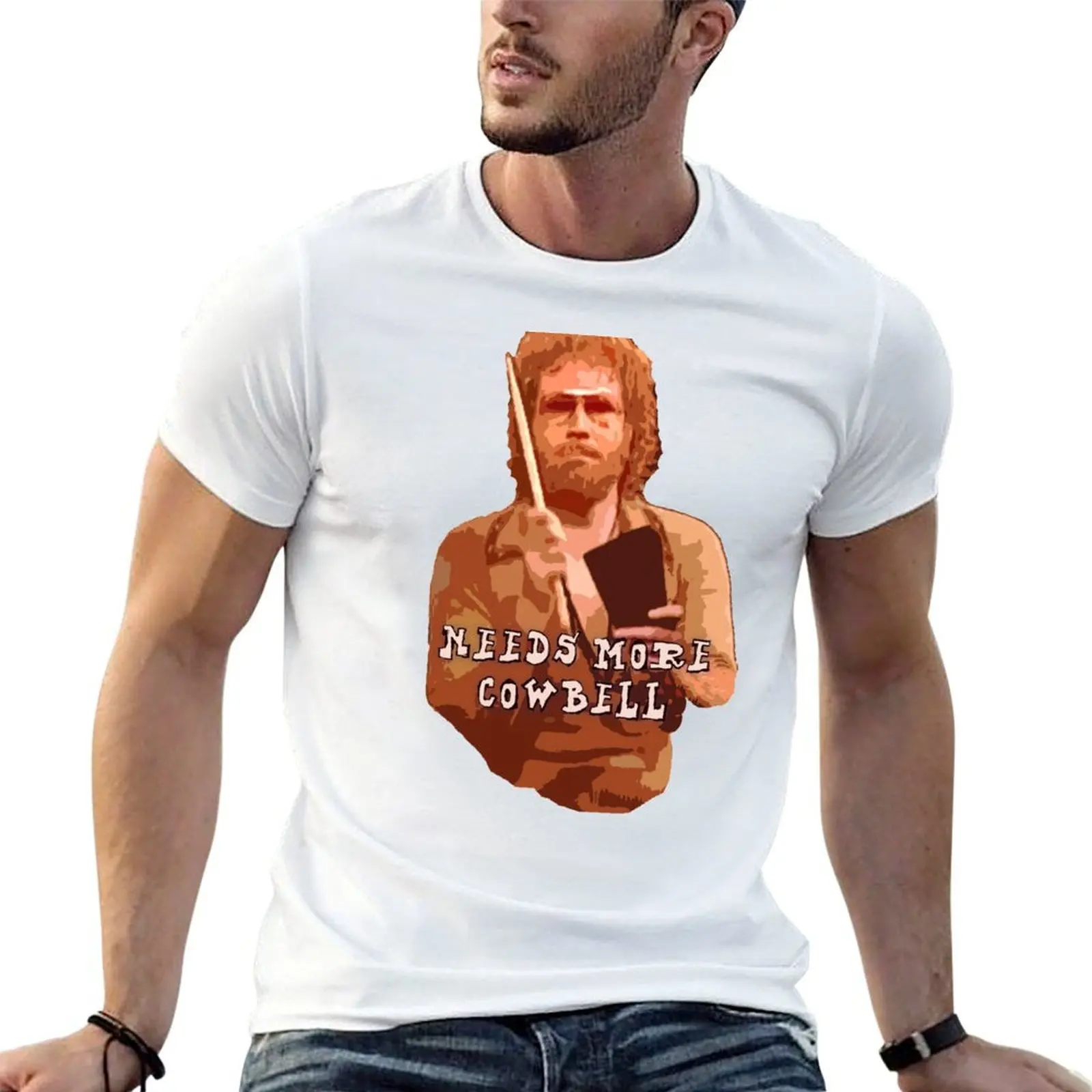 NEEDS MORE COWBELL, PART DEUX T-Shirt Stain Resistant Casual Tee