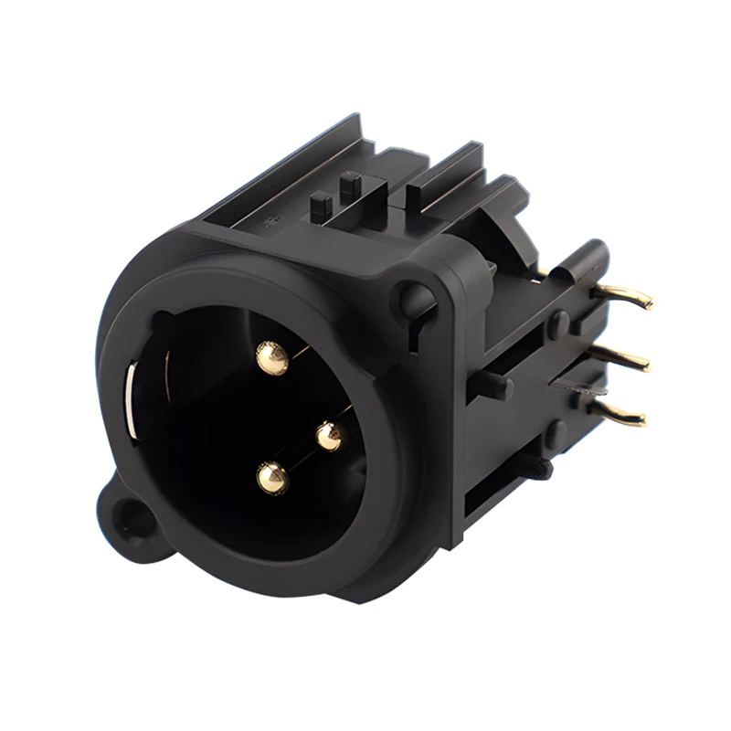 10 pcs XLR 3 Pin Male Plug + Female Socket Connector Square Shape PCB Panel Mount Chassis 3 Pole XLR Adapter - view 6