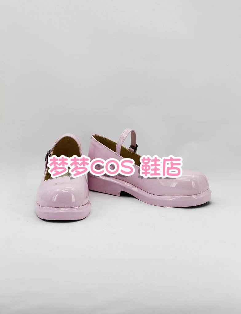 Danganronpa Chiaki Nanami Cosplay Shoes Pink Handmade Faux Leather Boots Carnival Party Halloween Boots